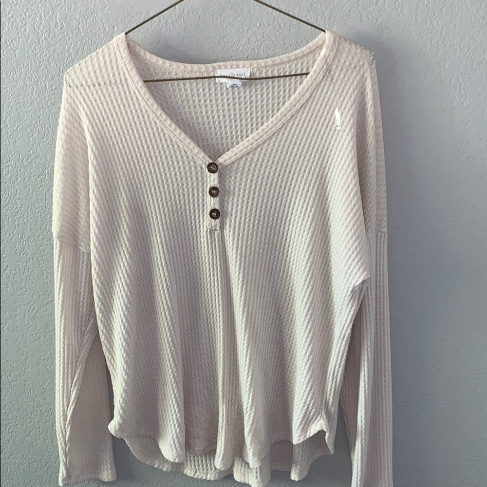 Off white American Eagle long sleeve blouse